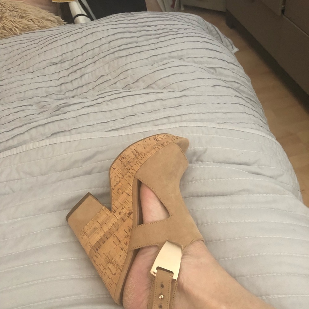 Nine West Women’s cork platform